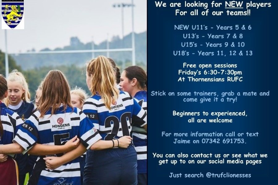 International Women’s Day - Get involved in Rugby…